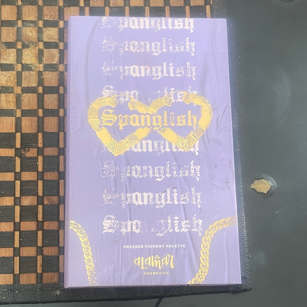 Alamar Spanglish Eyeshadow Palette - Purple & Gold Foil